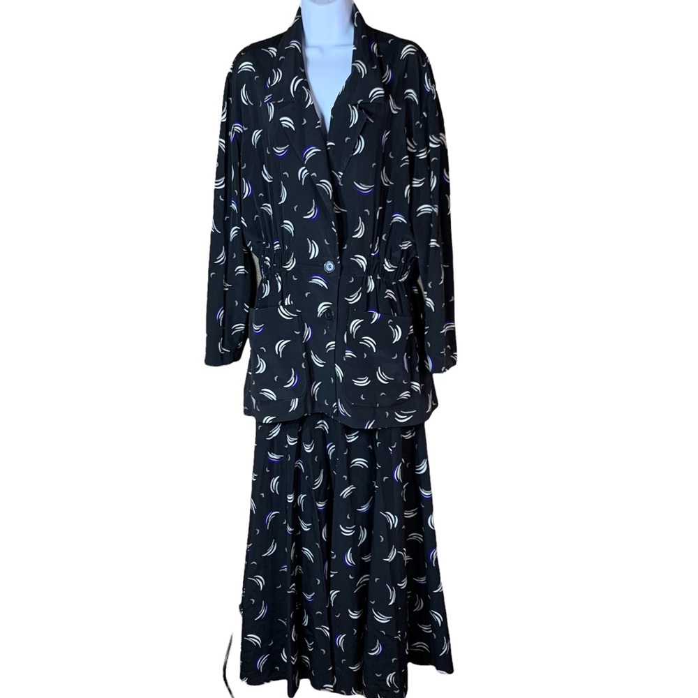 Vintage Counterparts 2 piece outfit blazer and maxi skirt